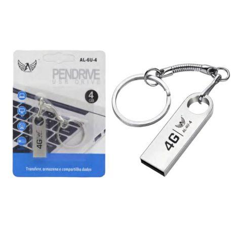 Pen Drive Original 4 GB Ferro Com Chaveiro Altomex