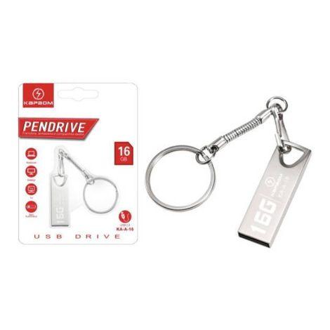 Pen Drive Original 16 GB Ferro Com Chaveiro KapBom