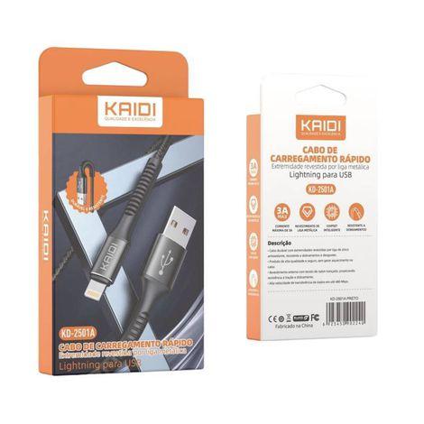 Cabo De Celular Rápido IPhone IOS Reforçado Premium KAIDI