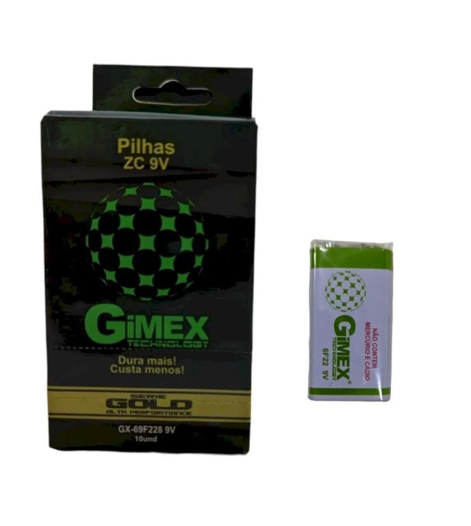 Bateria Pilha 9v Caixa C/10 Unidades Hw 6f22m