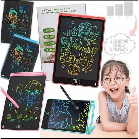 Lousa Digital Mágica Lcd Tablet Colorido Infantil P/escrever E Desenho 12 Polegadas