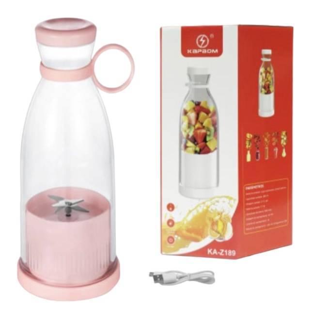 Garrafa Mix Liquidificador Portátil Recarregável Mini Juice Suco KAPBOM