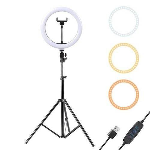 Ring Light Iluminador LED 30cm / 12 POLEGADAS + TRIPE 2 Metros - Bmax