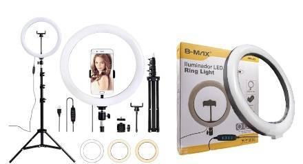 Ring Light Iluminador LED 30cm / 12 POLEGADAS + TRIPE 2 Metros - Bmax