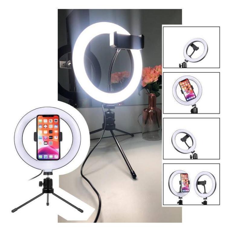 Ring Light 8 20cm Iluminação Profissional C/ Tripe