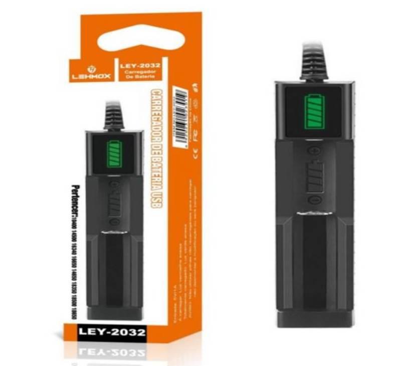 Carregador de Lanterna Pilha Recarregável LEMOX