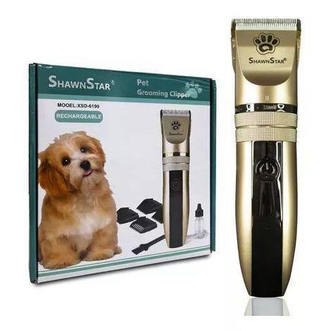 Máquina De Tosa Pet Elétrica Cortar Pelos Animais Cães Ga Cor Dourada 110v/220v