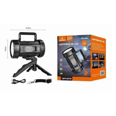 LANTERNA DE LED POTENTE COM CARREGAMENTO SOLAR LEHMOX