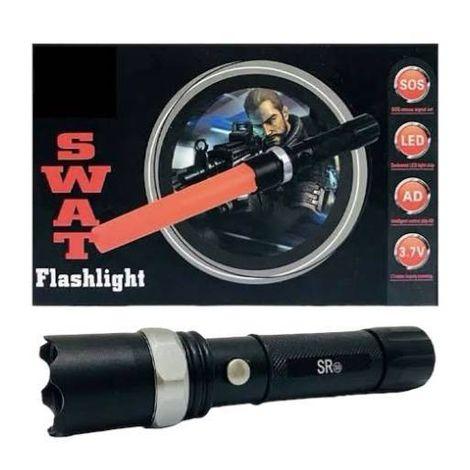 LANTERNA SWAT LED Recarregavel SWAT Stilo Militar + 2 Bateria RECARREGÁVEL
