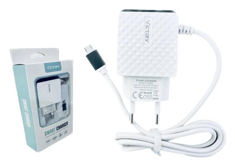 Carregador De Celular 4.8A Rápido MICRO-V8