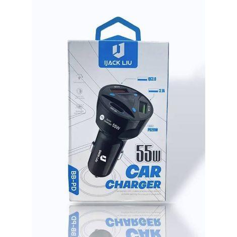 Carregador Veicular Turbo Universal IJack Liu 3.0 SAIDA TYPEC 20W