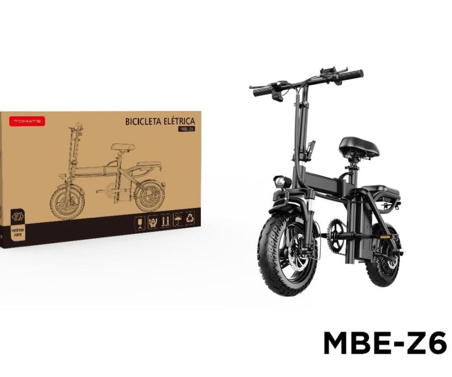 Bicicleta Elétrica MBE-Z6   35KM/h 400W Carregamento máximo 120kg