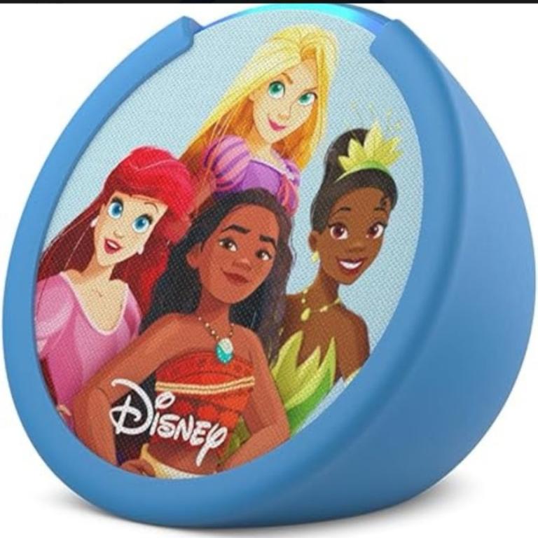 A Caixa de som Alexa Echo pop Kids princeseas 110v/220v