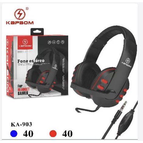 Fone Game HeadPhone Mic Para Celular / Pc / Play 4 Adp P2/P3 KAPBOM