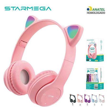 Fone Sem Fio De Gato Gatinho Em Led Bluetooth STAMERGA