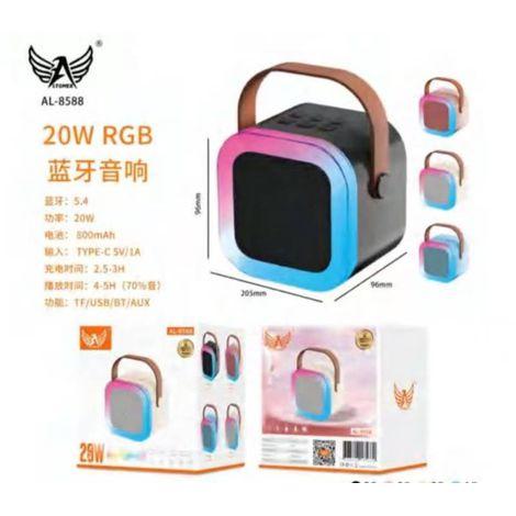 CAIXA DE SOM RGB COM LED 20W ALTOMEX