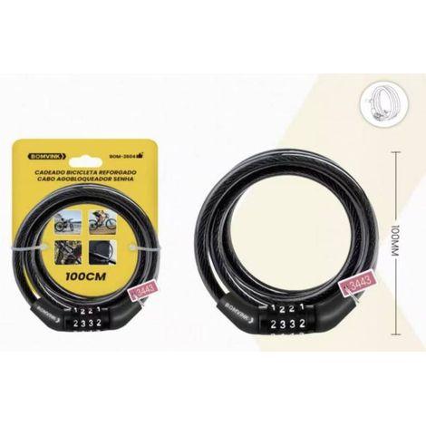 CADEADO PARA BIKE COM SENHA AGOBLOQUEADOR BOMVINK