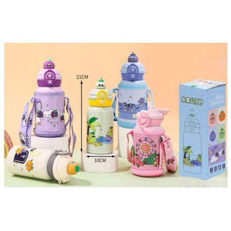 GARRAFA INFANTIL TÉRMICA 500ML EMBORRACHADA COM ALÇA