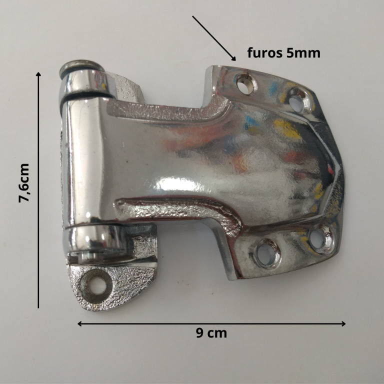 DOBRADIÇA P/GELADEIRA E BALCÕES  N 2 CROMADA