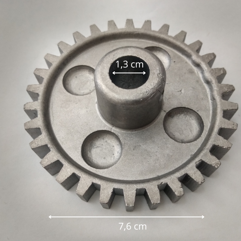 ENGRENAGEM 30 DENTES PARA ESPETO FRANGREIRA OU FORNO OU ASSADOR  76MM ALUMINIO