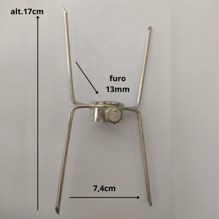GANCHO DUPLO PARA  ESPETO ASSADOR/FORNO OU FRANGUEIRA