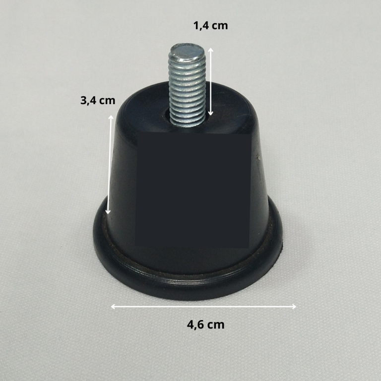 PÉ DE PVC CONICO ANTIDERRAPANTE  FATIADOR  BERMAR E OUTROS