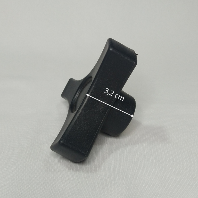 MANIPULO OU PORCA ORIGINAL  (GR) ESTRELA  3 PONTAS M3PF  PARA CARRINHO FATIADOR BERMAR AUT. COD;551