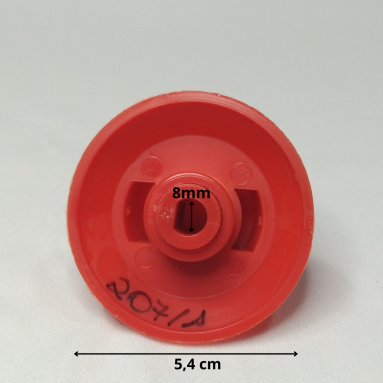 BOTÃO CROYDON PARA  CHAPEIRA E OUTROS  VERM.C/ADAPTADOR "A"