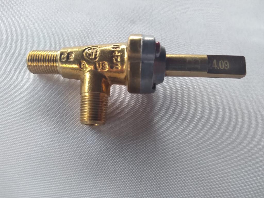 VALVULA DE GÁS DE PASSAGEM C/ FUNÇÃO LIGA E DESLIGA FIXAÇÃO ROSCA 1/8-27NPT  65MBAR A18  1/2PSI