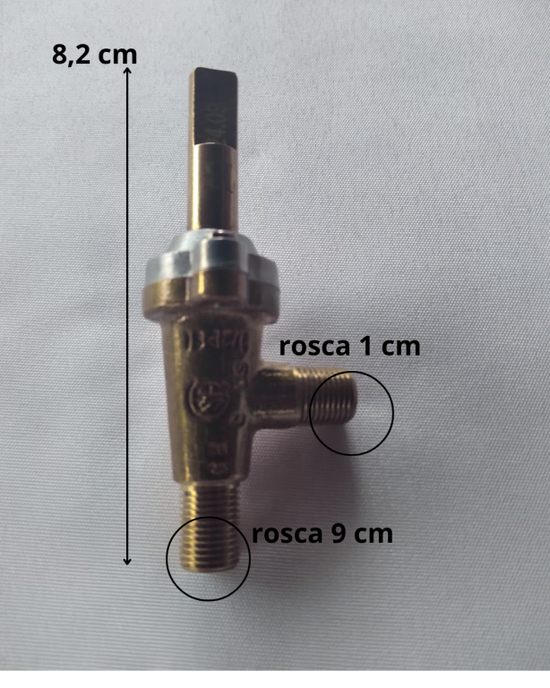 VALVULA DE GÁS DE PASSAGEM C/ FUNÇÃO LIGA E DESLIGA FIXAÇÃO ROSCA 1/8-27NPT  65MBAR A18  1/2PSI