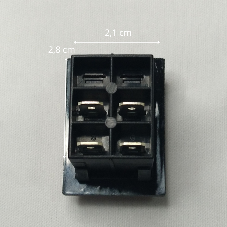 CHAVE OU BOTAO LIG/DES. ORIGINAL C/CAPA PARA FATIADORES FRIOS BERMAR 30223 -M2FT2EE3Y/197 15A CPD-15055 (VERMELHA) - 448