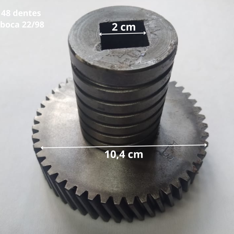 ENGRENAGEM DE FERRO 48 DENTES MOEDOR/PICADOR CARNE SKYMSEM BOCA 22 /98