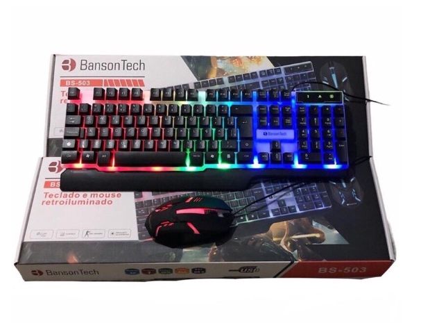 kit Teclado + Mouse GAMER Iluminado USB