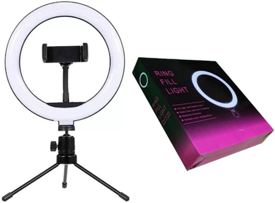 Ring Light 6" c/ Tripé de Mesa