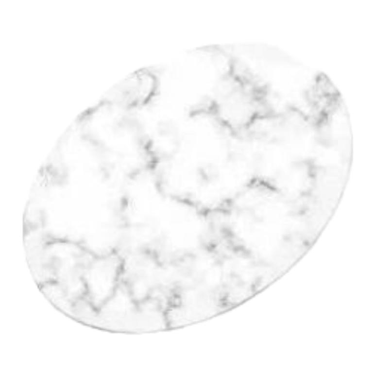 Cake Board Escalope 24Cm Marmore BRANCO