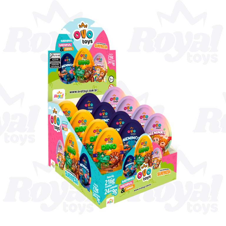 TOYS  OVO SURPRESA MISTO CX C/24UN ROYAL TOYS