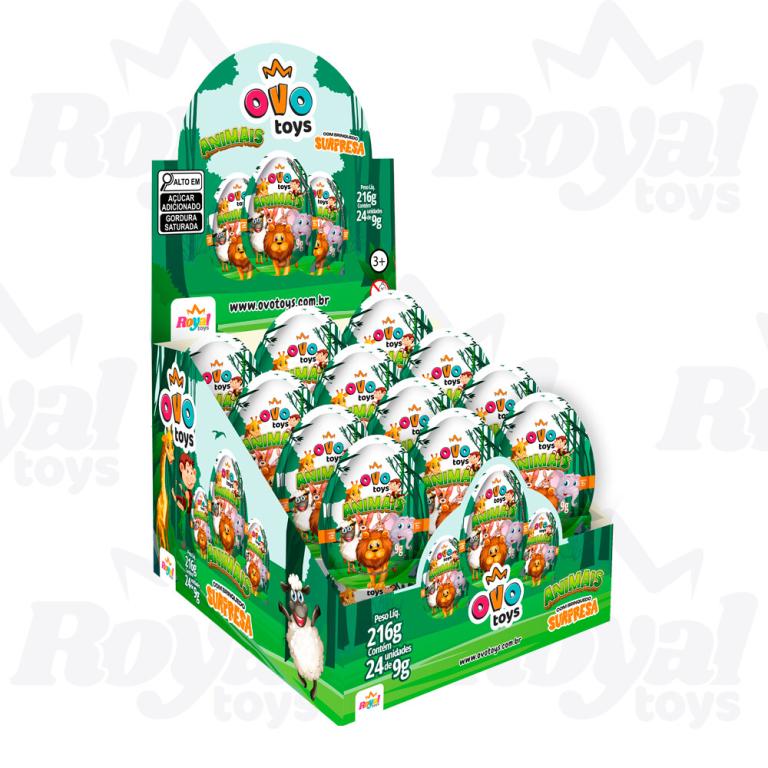 TOYS OVO ANIMAIS ROYAL CX C/24UN