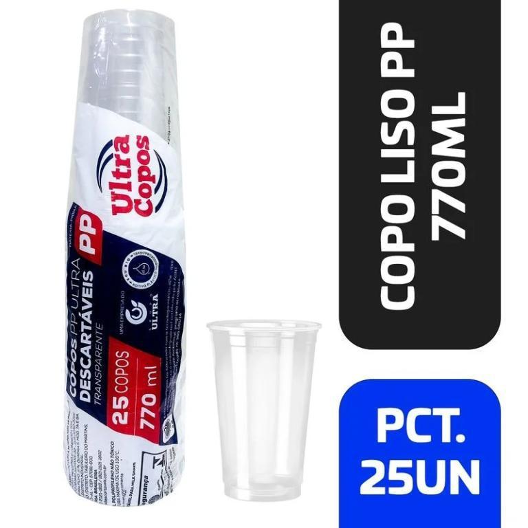 COPO DESCARTAVEL ULTRA COPOS PP 770ML