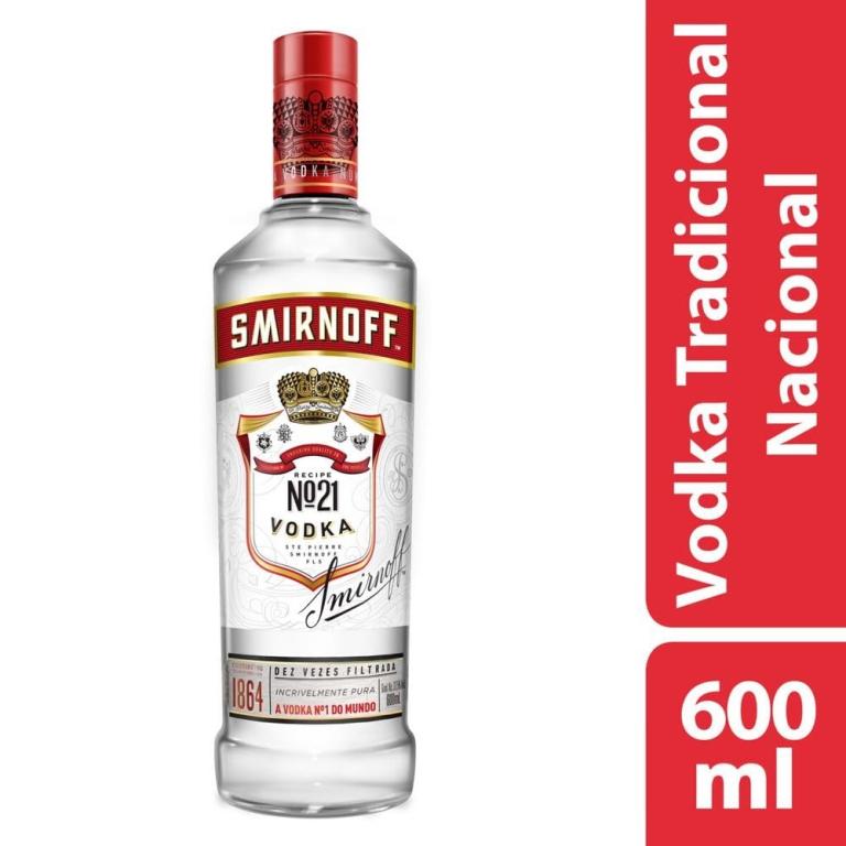 VODKA SMIRNOFF 600ML CX C/1X12