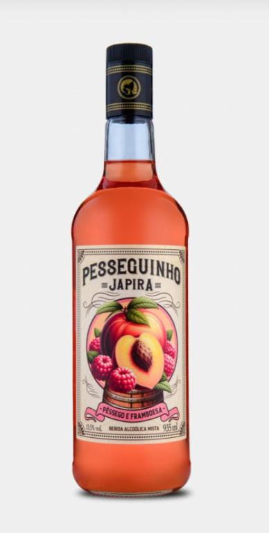 BEBIDA AC JAPIRA LICOR PESSEGO 975ML