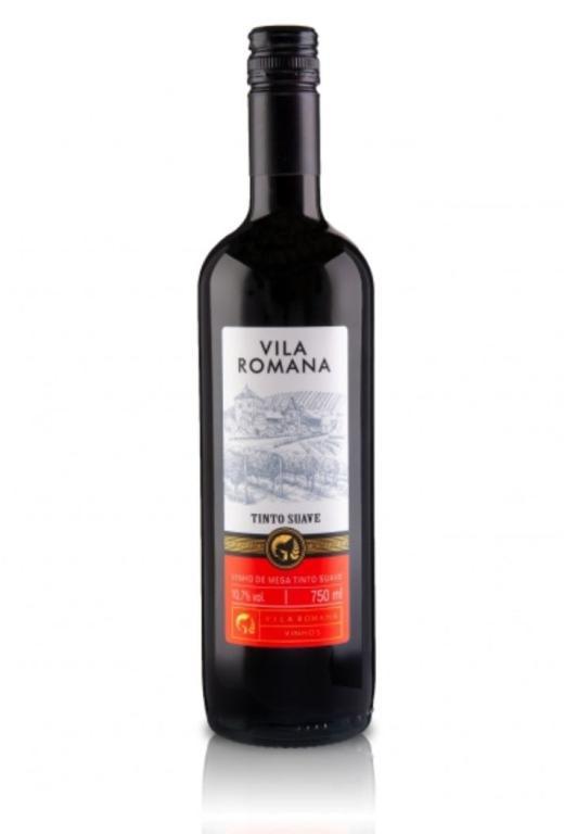 VINHO TINTO SUAVE VILA ROMANA 750ML - UN