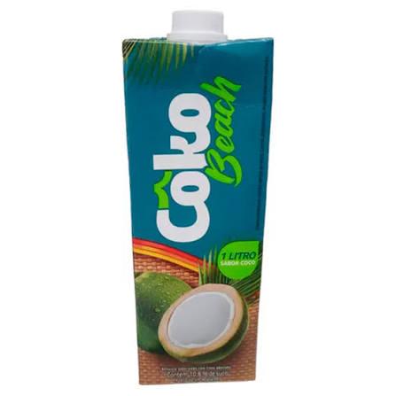 COKO BEACH BEBIDA DE FRUTA SABOR COCO 1LT 12UN