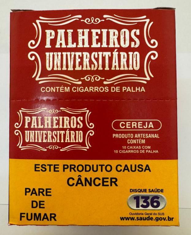 PALHEIRO UNIVERSITARIO CEREJA CAIXA 10X10