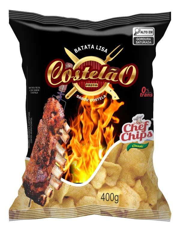 BATATA CHIPS LISA COSTELAO 400GR