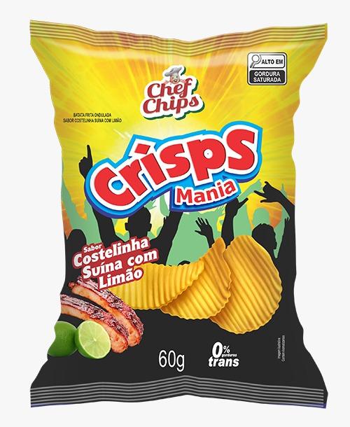 BATATA CRISPS MANIA 60GR COSTELA C/ LIMAO