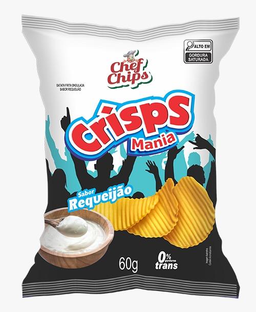 BATATA CRISPS MANIA 60GR REQUEIJAO