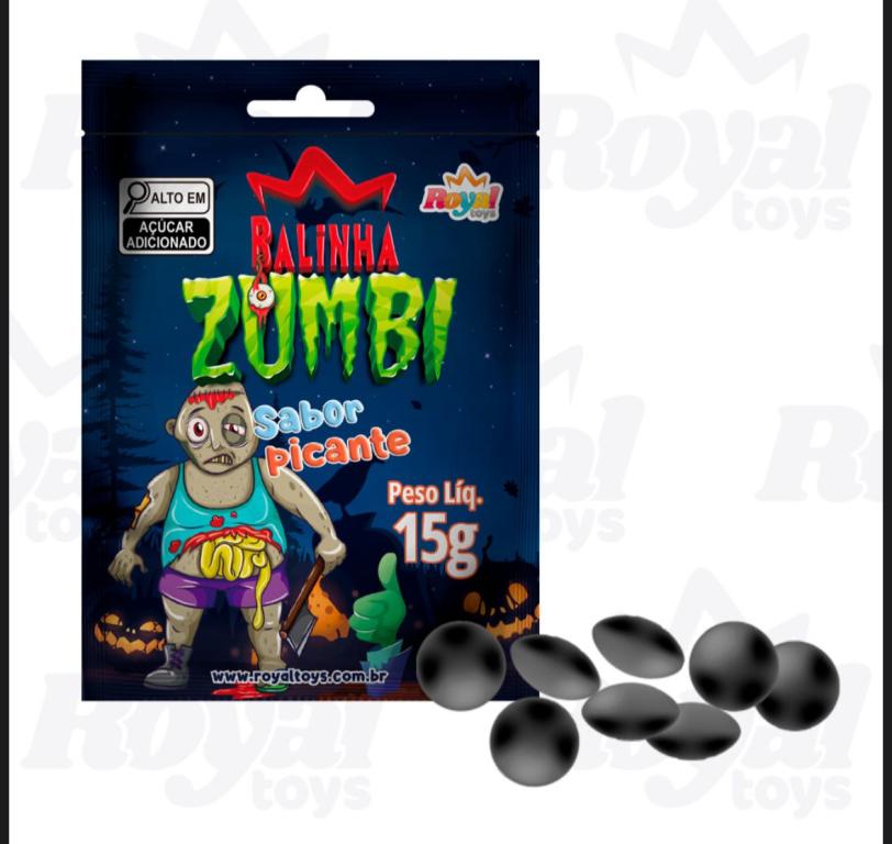 TOYS BALINHA ZUMBI ROYAL SOBOR PICANTE 15GR DISP C/20UN