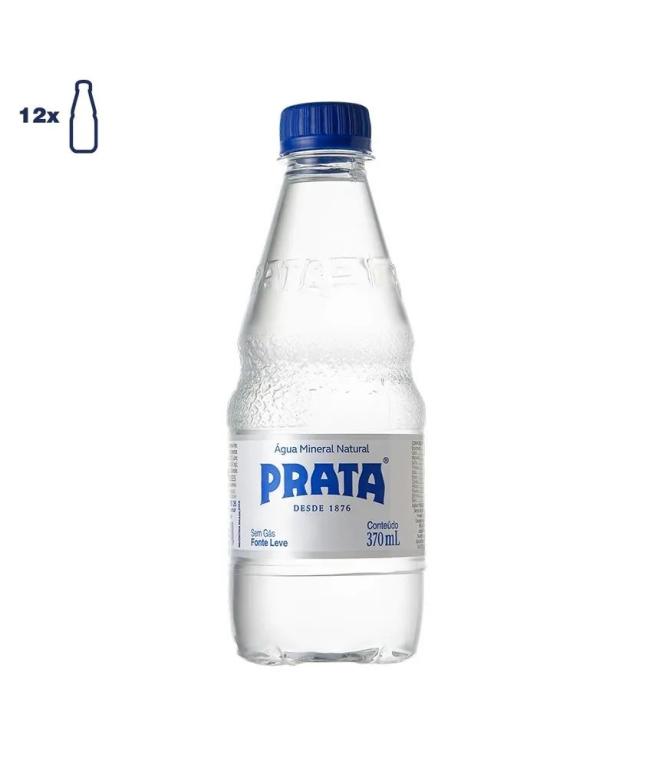 AGUA MINERAL PRATA LEVE PET 370ML PACK 12UN