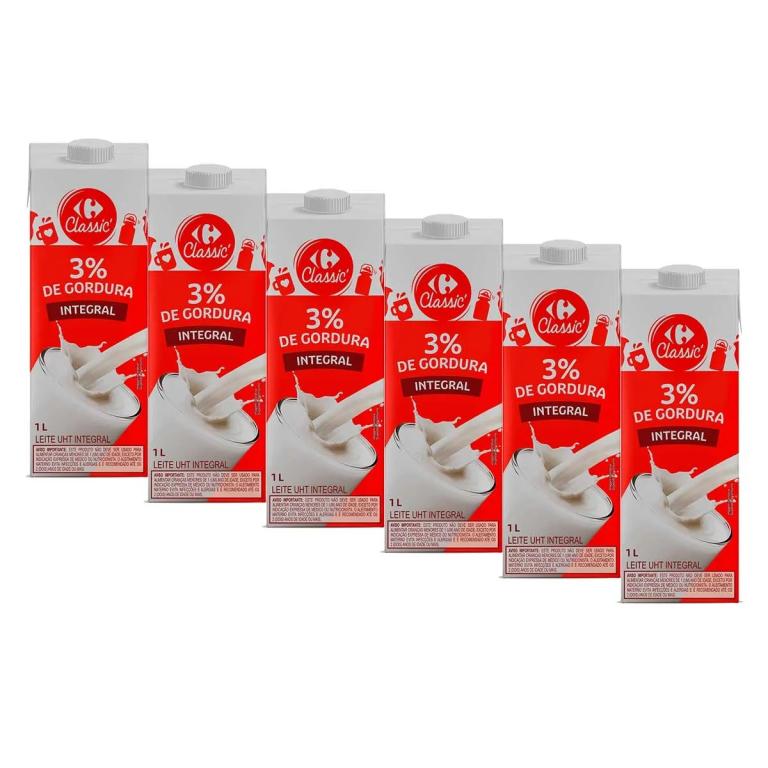 LEITE CARREFUR TP INTEGRAL CX C/12UN