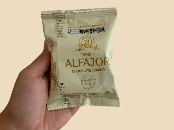 ALFAJOR PREMIUN DI BROWNIE CHOCOLATE BRANCO DISP C/20UN